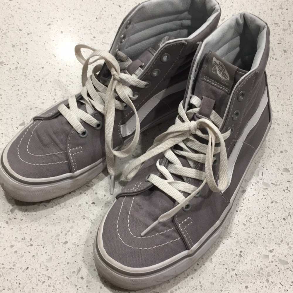 VANS gray Sk8-Hi, women’s 9 /men’s 7.5